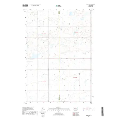 2017 Map of Rezac Lake, 2017 Print