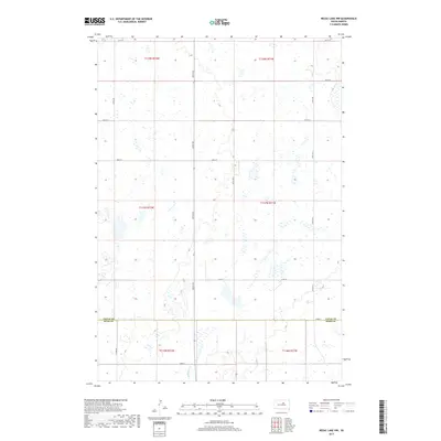 2017 Map of Rezac Lake NW, 2017 Print