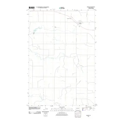 2011 Map of Rhame, 2011 Print