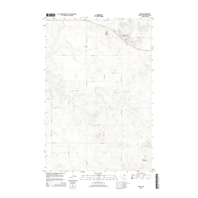 2014 Map of Rhame, 2014 Print