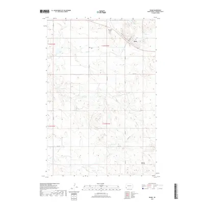 2018 Map of Rhame, 2018 Print