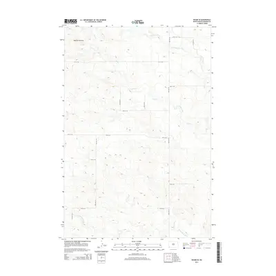 2014 Map of Rhame SE, 2014 Print