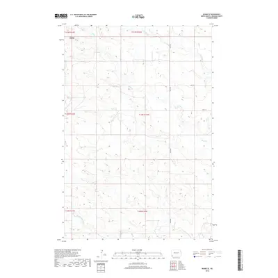 2018 Map of Rhame SE, 2018 Print