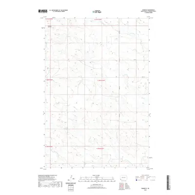 2020 Map of Rhame SE, 2020 Print