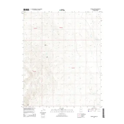 2014 Map of Rhodes Canyon, 2014 Print