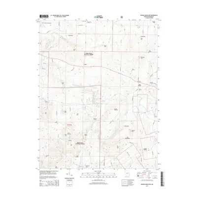 2015 Map of Rhodes Mountain, 2015 Print