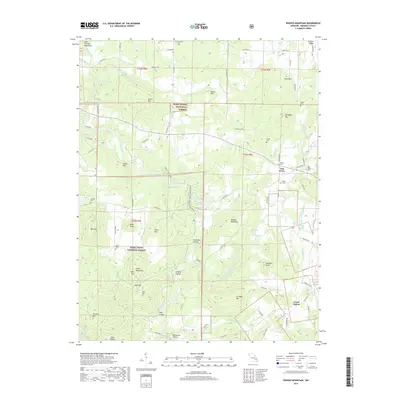 2017 Map of Rhodes Mountain, 2017 Print