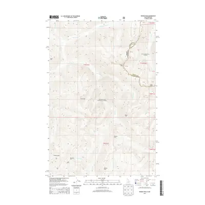 2013 Map of Rhodes Peak, 2013 Print