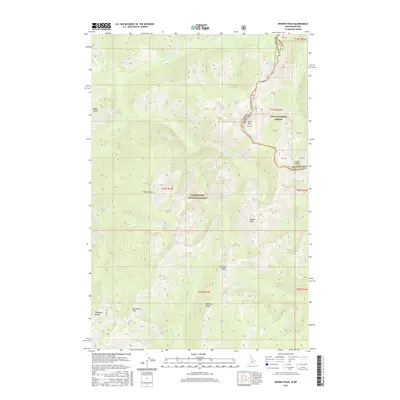 2017 Map of Rhodes Peak, 2017 Print
