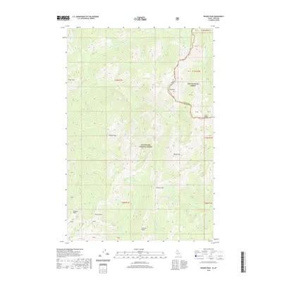 2020 Map of Rhodes Peak, 2020 Print