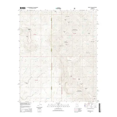 2014 Map of Rhodes Peak, 2014 Print