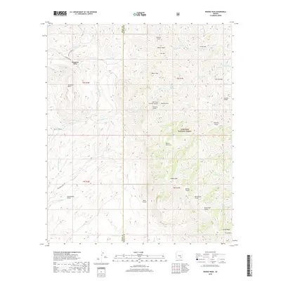 2018 Map of Rhodes Peak, 2018 Print