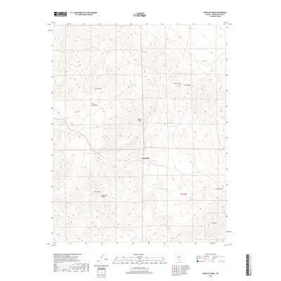 2018 Map of Rhyolite Ridge, 2018 Print