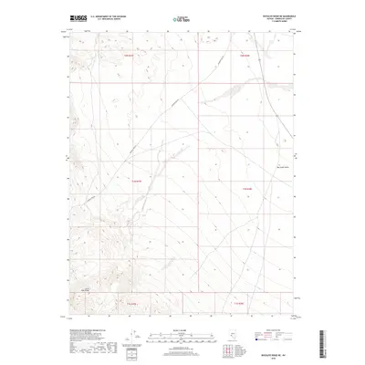2018 Map of Rhyolite Ridge NE, 2018 Print