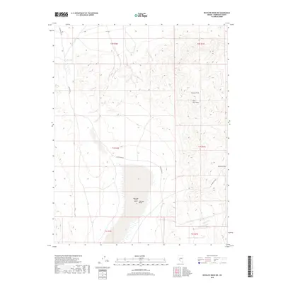2018 Map of Rhyolite Ridge NW, 2018 Print