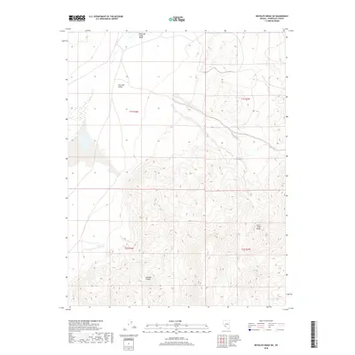 2018 Map of Rhyolite Ridge SW, 2018 Print