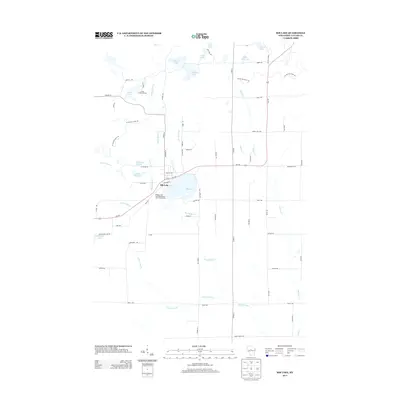 2013 Map of Rib Lake, 2013 Print