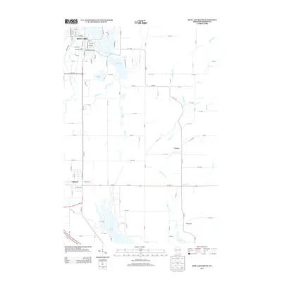 2013 Map of Rice Lake South, 2013 Print