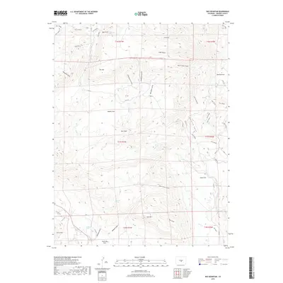 2019 Map of Rice Mountain, 2019 Print