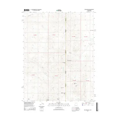 2014 Map of Rice Mountain, 2014 Print