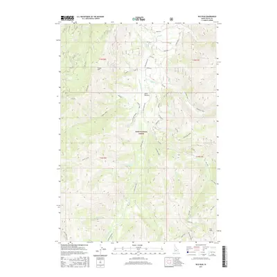 2017 Map of Rice Peak, 2017 Print