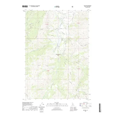 2020 Map of Rice Peak, 2020 Print