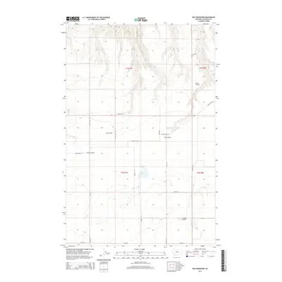 2014 Map of Rice Reservoir, 2014 Print