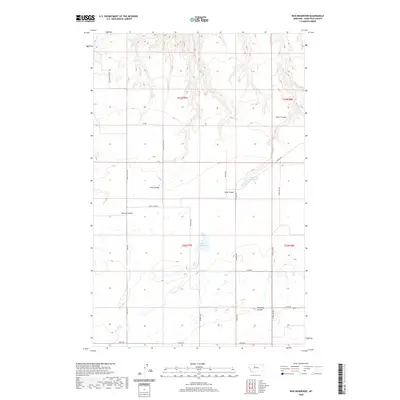 2020 Map of Rice Reservoir, 2020 Print