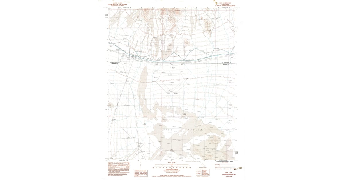 1983 Map of Rice, Riverside County, CA — High-Res | Pastmaps