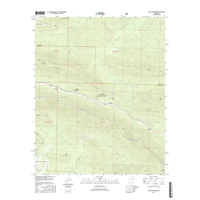 2017 Map of Rich Mountain, 2017 Print