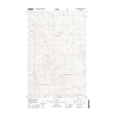 2014 Map of Richards Mountain, 2014 Print