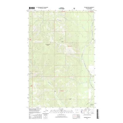 2017 Map of Richards Peak, 2017 Print