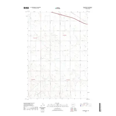 2020 Map of Richardton SE, 2020 Print