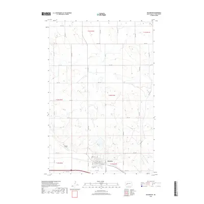 2018 Map of Richardton, 2018 Print