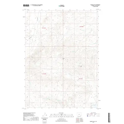 2017 Map of Richeau Hills, 2017 Print