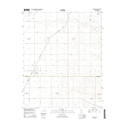 2015 Map of Richgrove, 2015 Print