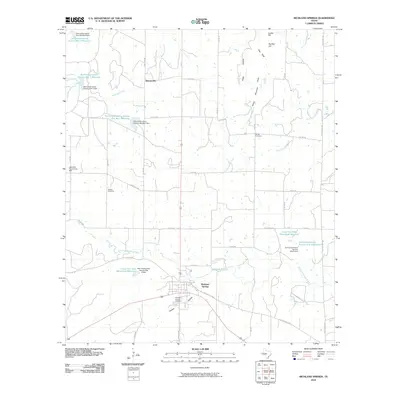 2010 Map of Richland Springs, 2010 Print