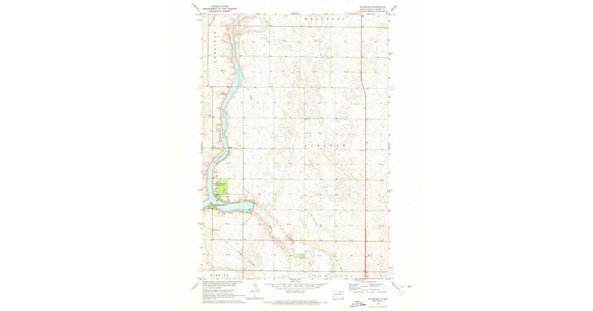 1970 Map Of Richmond Brown County SD High Res Pastmaps 1970-map-of-richmond-brown-county-sd-high-res-pastmaps