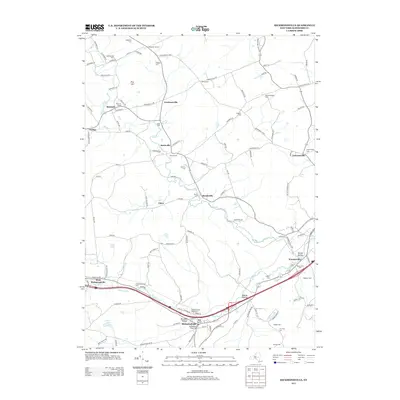 2013 Map of Richmondville, 2013 Print