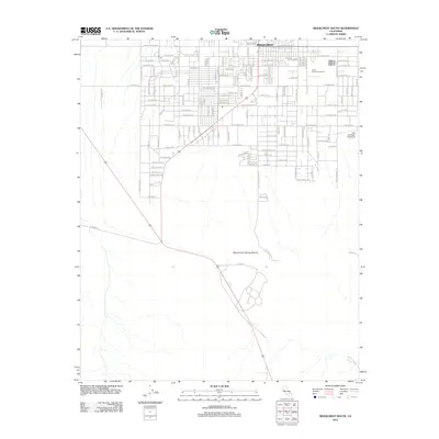 2012 Map of Ridgecrest South, 2012 Print