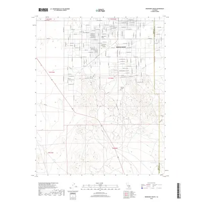 2018 Map of Ridgecrest South, 2018 Print