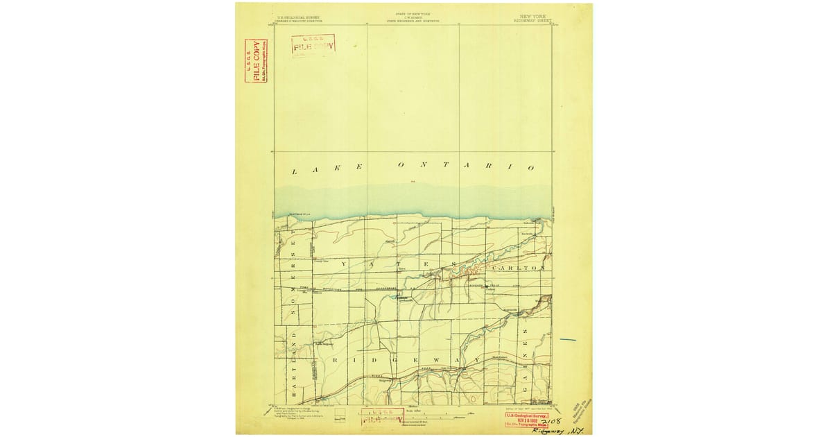 1897 Map of Ridgeway, Orleans County, NY — HighRes, 1902