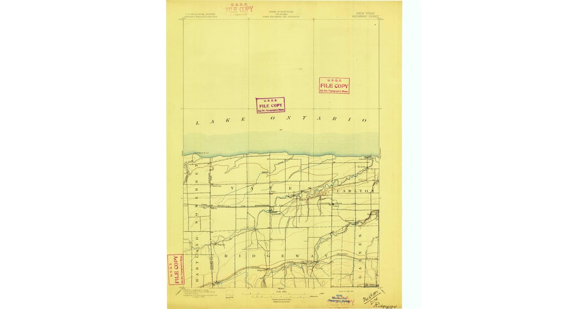 1897 Map of Ridgeway, Orleans County, NY — HighRes Pastmaps