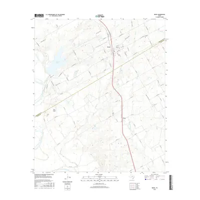 2016 Map of Riesel, 2016 Print