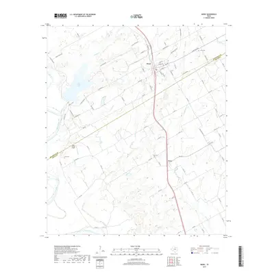 2019 Map of Riesel, 2019 Print