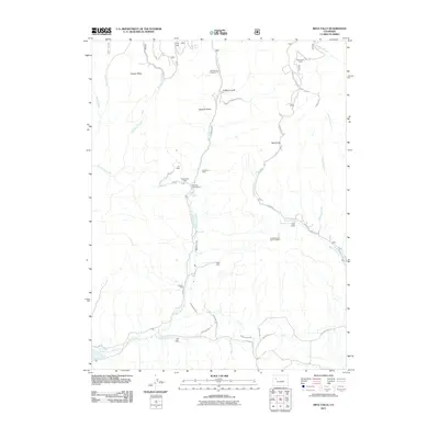 2011 Map of Rifle Falls, 2011 Print