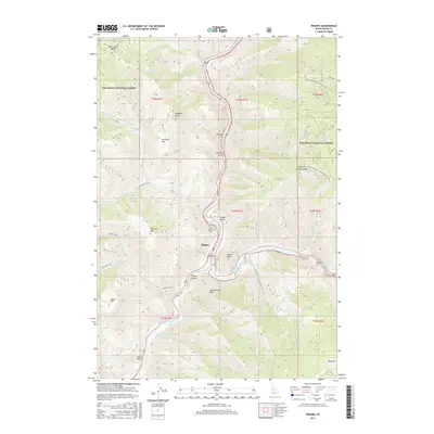 2017 Map of Riggins, 2017 Print