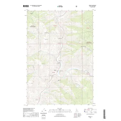 2020 Map of Riggins, 2020 Print