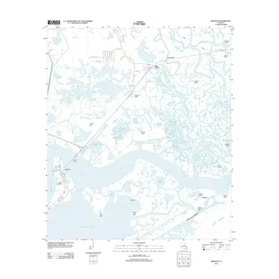 2012 Map of Rigolets, 2012 Print