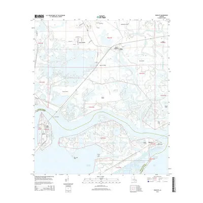 2015 Map of Rigolets, 2015 Print